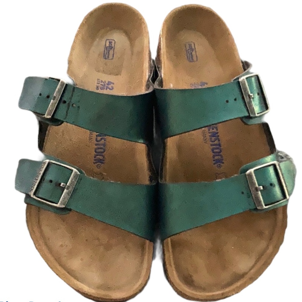 Birkenstock Arizona Birko-Flor Two Strap Slides 42